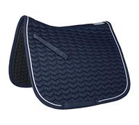WALDHAUSEN Tapis de selle Classic Bleu nuit/blanc sang chaud Dressage