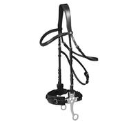 Waldhausen X-Line Hackamore Trensenzaum, Schwarz, Vollblut