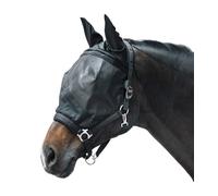 Waldhausen XWB Masque anti-mouches premium avec licol, avec protège-oreilles, noir