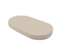Waldin Drap Housse Grand, Lit Bébé Ovale 7en1, Jersey Coton, Beige Foncé