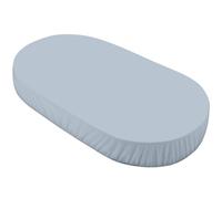 Waldin Drap Housse Grand, Lit Bébé Ovale 7en1, Jersey Coton, Bleu