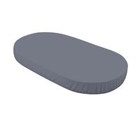 Waldin Drap Housse Grand, Lit Bébé Ovale 7en1, Jersey Coton, Graphite