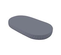 Waldin Drap housse Grand Lit Bébé Ovale 7en1 Jersey Coton Graphite