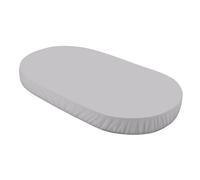 Waldin Drap Housse Grand, Lit Bébé Ovale 7en1, Jersey Coton, Gris