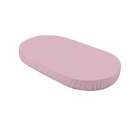 Waldin Drap Housse Grand, Lit Bébé Ovale 7en1, Jersey Coton, Vieux Rose
