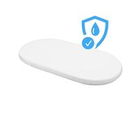 Waldin Drap housse Imperméable Grand, Lit Bébé Ovale 7en1, Blanc