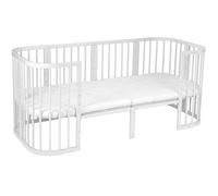waldin Extension à 174 cm pour Lit Bébé 7 en 1 sans Lit, Blanc | Allonge votre lit bébé 7 en 1, extension de matelas de 50 cm incluse, pour modèles classiques et ovales sans lit