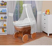 WALDIN Landau/Berceau Complet -18 modèles Disponibles,Cadre/Roues Peint,Couleur du Tissu Blanc
