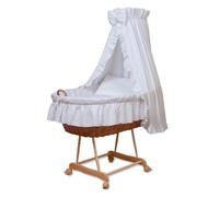 WALDIN Landau/Berceau Complet,24 modèles Disponibles (Cadre Naturel, Blanc)