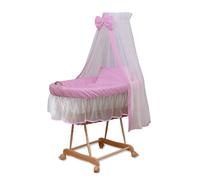 WALDIN Landau/Berceau Complet,24 modèles Disponibles,Cadre/Roues Non traitée, Couleur du Tissu Rose