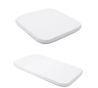 Waldin Lot de 2 Draps Housses, Lit Bébé 7en1, Jersey Coton, Blanc