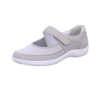 Waldläufer 496H33 318 070 | Stein Silber | H Width | Women's Wide Nubuck Leather Riptape Shoes 37.5 Stein Silber