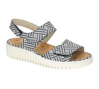 WALDLÄUFER Sandales 'H-Willow' bleu marine / blanc, Taille 40,5