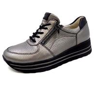 Waldläufer Baskets basses H-Lana pour femme, argenté, 41 EU