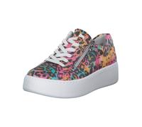 WALDLÄUFER Baskets basses 'Nicky' azur / ocre / rose clair / noir, Taille 40