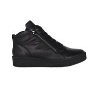 Waldläufer - Botte Noire à Lacets et Fermeture Éclair - Cuir Léger - Femme - Chaussures - Noir - Taille: 36 EU