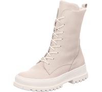 Waldläufer bottes à lacets, à traction et à boucles en beige, taille 4.5