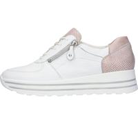 Waldläufer Femme Baskets en cuir blanc rose 8