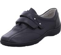 Waldläufer Femme Chaussures à scratch en cuir noir 3,5