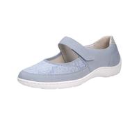 Waldläufer, Femme, Chaussures, Bleu, Taille: 41 EU Chausson confortable pour femme en cuir et textile