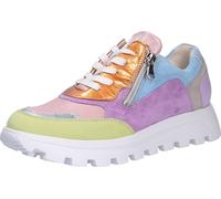 Waldläufer H-Ajala 993004-252 Damen, Sneaker, Lime/Menta/Candy, Leder - Chaussures à lacets confortables pour dames, Multicolore, cuir (denver poison bronx)
