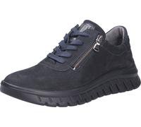 Waldläufer H-Biggi 913008-194 Pro Aktiv Damen Schnürer, bequem, Leder,Dunkelblau - Chaussures à lacets confortables pour dames, bleu, cuir (samtziege)