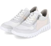 Waldläufer H-Birdy 916H01-297 Lacets pour dames, sneaker, confortable, cuir, beige - Chaussures à lacets confortables pour dames, beige, cuir/textile (order portostr. memphis)