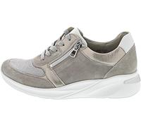 Waldläufer H-Dilara 715H02-401-201 Baskets en cuir pour femme Gris/pierre Blanc Taille 37 à 42