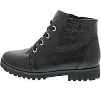 Waldläufer H-Elisa 772806-199-001 Bottines en cuir de cerf avec lacets et fermeture éclair Noir, Noir , 42 EU