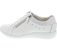 Waldläufer K-Ira 634002-317-663 Chaussures basses en cuir de cerf Blanc/argenté Largeur K Blanc, Blanc., 38.5 EU Large