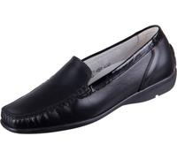 Waldläufer Harriet 431000-001 Chaussures femme, Slipper, Mocassin, Cuir, Noir - Chaussures femme, Ballerines confortables / Slipper, Noir, cuir (spring), hauteur talon : 10 mm