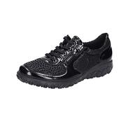 Waldläufer Havy Chaussures basses à lacets pour femme - Combinaison en cuir - Chaussures de sport - Uni