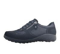Waldläufer Havy H89001-001 Orthotritt Chaussures pour femme Chaussures confortables à lacets en cuir/textile (Denver Kaleido stretch) Noir, Noir , 40 EU