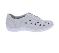 Waldläufer Henni 496003-139-297 Chaussures basses en cuir lisse Blanc cassé Largeur H Semelle intérieure ProAktiv interchangeable Blanc, Blanc., 40.5 EU Large
