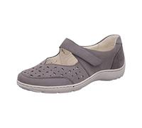 Waldläufer Henni 496325 191 088 Pietra Leather Womens Wide Fit Mary Jane Shoes 38 Pietra