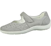 Waldläufer Henni, chaussures basses confortables en nubuck pour femmes, beige, extra-larges H, pour semelles orthopédiques