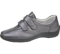 Waldläufer Henni Gris Slipper Confort Femme, Tissu Mixte, Largeur Normale