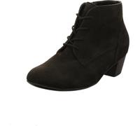 Waldläufer Hilaria H 358804-162-001 Bottes en nubuck avec lacets et fermeture éclair Noir, Noir , 40.5 EU Large