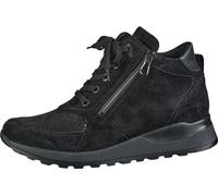 Waldläufer Hiroko Bottines confortables en daim pour femme en noir, extra-large H, adaptées aux semelles orthopédiques