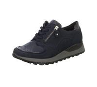 Waldläufer Hiroko Soft Chaussures de sport à lacets pour femmes Bleu Loisirs, Taille:EUR 39 | UK 6