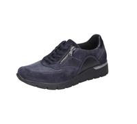 Waldläufer K-Ramona 626K02-194 Orthotritt Notte (bleu foncé) Chaussures à lacets avec semelle amovible Chaussures confortables à lacets pour femme en cuir/textile (Order turbostretch Bronx), bleu, 38