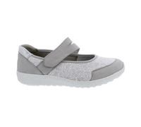 Waldläufer K-Ira Klett-Ballerina 634K31-302-013, Nubuck/Stretch, Ciment Argent