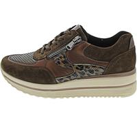 Waldläufer K-Luana Chaussures de sport à lacets Marron, Bois cognac kaki, 38 EU X-Large