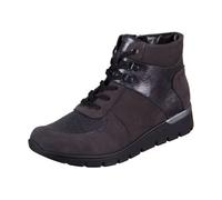 Waldläufer K-Ramona 626K82-052 Orthotritt Chaussures pour dames, Boots, Carbon, cuir - Chaussures confortables pour dames / bottines, gris, cuir/textile (denver/peru-stretch/taipei)