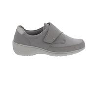 Waldläufer Kya Chaussure Basse, Cuir Nubuck Avec Élastique, Pierre Argent, Large