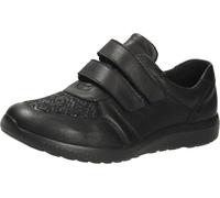 Waldläufer M-IRA Vega 815M30-304-001 Chaussures basses en cuir lisse Noir OrthoTritt Largeur M, Noir , 38.5 EU Large