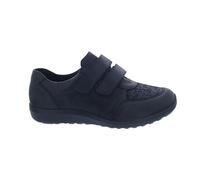 Waldläufer M-IRA Vega 815M30-304-001 Chaussures basses en cuir lisse Noir OrthoTritt Largeur M, Noir , 37.5 EU Large