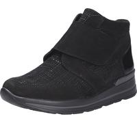 Waldläufer M-Sarah 807802-001 Boots confortables, femme, noir, cuir - Chaussures femme bottes confortables / bottines, noir, cuir (denver karin taipei)