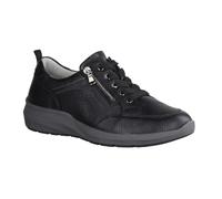 Waldläufer M-Tonia 831001-001 Chaussures à lacets avec semelle amovible pour femme Chaussures confortables à lacets Noir Cuir (2 x cerf Memphis), Noir , 38 EU