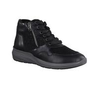 Waldläufer M-Tonia 831802-001 Bottines doublées pour femme Noir Bottes confortables en cuir nappa cupido bronze, Noir , 38 EU